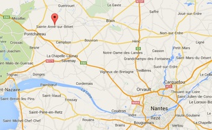 Localisation de Ste-Anne-sur-Brivet