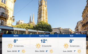 Météo Bordeaux: Prévisions du vendredi 21 février 2020