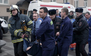 Une enquête pour «acte terroriste» est ouverte après l'explosion d'une bombe dans le métro de Saint-Pétersbourg, le 3 avril 2017.