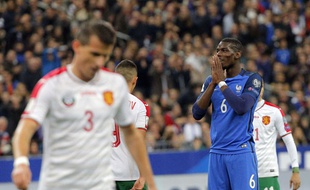 Paul Pogba après une occasion ratée contre la Bulgarie, le 7 octobre 2013.