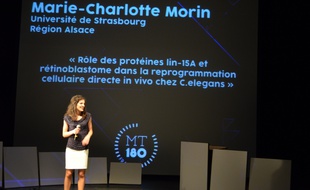 Marie-Charlotte Morin, doctorante à l'Université de Strasbourg et 2e du concours international francophone «Ma thèse en 180 secondes».