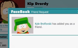 Facebook, cible de South Park dans l'épisode diffusé le 7 avril 2010 aux Etats-Unis