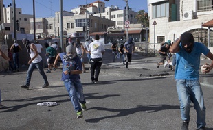 Heurts entre Palestiniens et troupes israéliennes à Jérusalem le 2 juillet 2014.