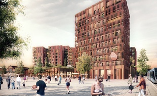 Le futur hôtel Eklo (et écolo) de la Cartoucherie qui proposera des chambres bon marché mais aussi des dortoirs.