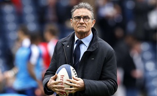 Guy Noves lors d'Ecosse-France le 13 mars 2016