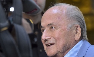 Sepp Blatter à Moscou lors de la Coupe du monde 2018.