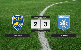 Ligue 2, 38ème journée: Auxerre s'impose au stade Auguste-Bonal 2-3 contre Sochaux