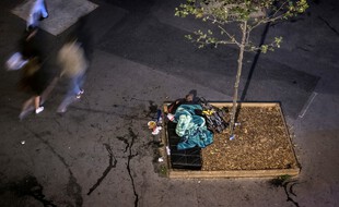Une personne sans domicile fixe à Paris (image d'illustration).
