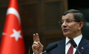 Le Premier ministre turc Ahmet Davutoglu le 9 février 2016 à Ankara