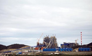 L'usine de nickel de Koniambo à Koné en Nouvelle-Calédonie, le 27 juillet 2013
