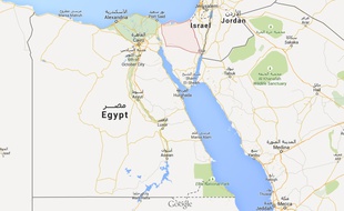 Localisation du Sinaï nord en Egypte.