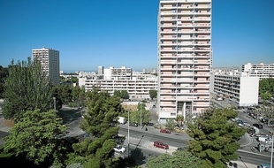 Marseille le 17 mai 2011 - La citÈ de la Busserine dans les quartiers nords de Marseille