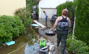 Il y a parfois jusqu'à 50 cm d'eau.
