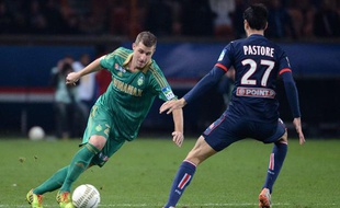 François Clerc lors du match entre Saint-Etienne et Paris le 18 décembre 2013.
