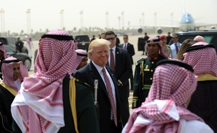 Donald Trump en voyage officiel en Arabie saoudite à Riyad, le 22 mai 2017.