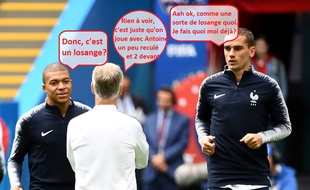 Réunion tactique au sommet entre Mbappé, DD et Girezmann.