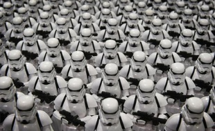 Les Storm troopers lors du salon D23 Expo à Anaheim aux Etats-Unis, le 14 août 2015