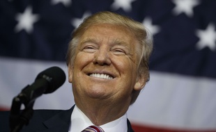 Le candidat républicain Donald Trump, le 20 octobre 2016 à un meeting dans l'Ohio.