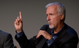 Le réalisateur James Cameron lors d'une rencontre à Manhattan