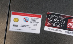 Il y a un an, la CTS présentait une carte de transports combinant les abonnements du Racing et de la SIG au voyage en tram et bus, et aux couleurs des clubs de sport.