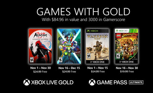 Games with Gold: voici les 4 jeux offerts sur Xbox en novembre