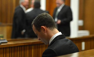 Oscar Pistorius le 7 juillet 2014 au tribunal à Pretoria
