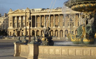 L'Hôtel Crillon place de la Concorde à Paris.