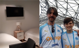 Laurent et Thomas vont dormir au sixième étage du Vélodrome.
