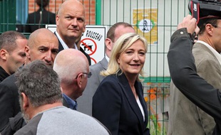 Marine Le Pen votait à Hénin-Beaumont au premier tour des législatives le 10 juin 2012.