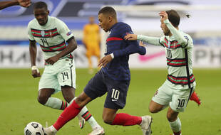 Kylian Mbappé suivi de près par Bernardo Silva