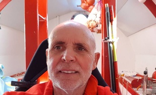 Jean-Jacques Savin dans son tonneau.