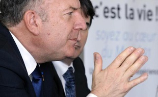 Le président du Medef Pierre Gattaz, à toulouse le 10 avril 2014