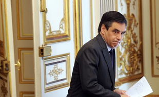 François Fillon à Matignon, le 14 janvier 2012.