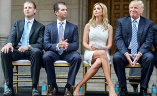 Eric, Donald Jr., Ivanka et Donald Trump à Washington, en juillet 2014.