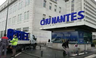 L'entrée du site de l'Hôtel-Dieu, du CHU de Nantes