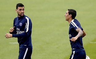 Javier Pastore (à gauche) et Angel Di Maria sous le maillot parisien.