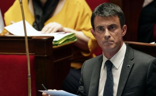 Le Premier ministre Manuel Valls le 7 juin 2016 à l'Assemblée nationale à Paris