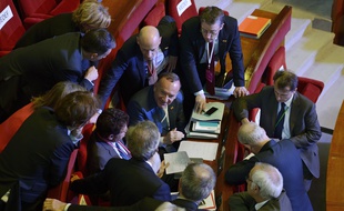 Le président du Medef, Pierre Gattaz, au premier jour de la troisième conférence sociale, le 7 juillet 2014.