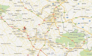 Google Maps de Béthune (Pas-de-Calais).