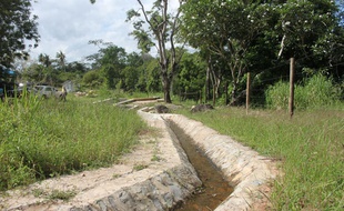 Le système d'adduction d'eau de Marere, au Kenya, le 17 novembre 2014.