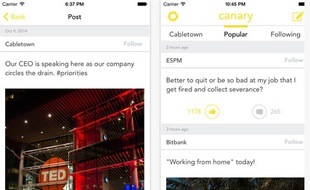 L'application mobile Canary pour balancer sur son patron et sa boîte anonymement.