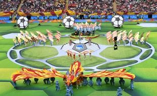 La cérémonie d'ouverture de la 21e édition de la Coupe du Monde.