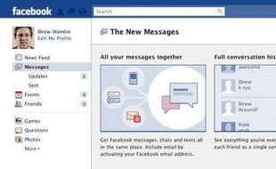 La boîte unifiée de Facebook Messages, présentée le 15 novembre 2010