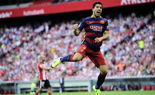 Luis Suarez, buteur lors de Bilbao-Barça le 23 août 2015.