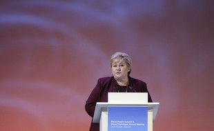 La Première ministre norvégienne Erna Solberg, le 16 octobre 2018.