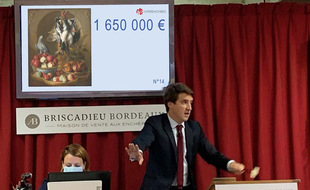 Antoine Briscadieu, le commissaire-priseur lors de la vente.