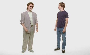 PC (John Hogdman) et Mac (Justin Long) dans une publicité d'Apple