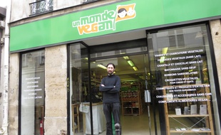 paris, le 28 août 2014, reportage à la boutique Un monde vegan