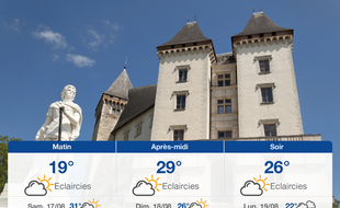 Météo Pau: Prévisions du vendredi 16 août 2019