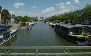 L'Erdre, en centre-ville de Nantes